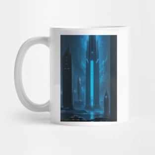 Empty Cyber City - Futuristic Mug